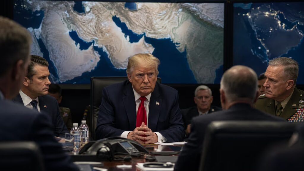 Trump verschiebt Iran-Angriff: Diplomatie oder Kalkül? | Symbolbild KI-generiert © 2026 EMH AG JS by OpenAI 5.5